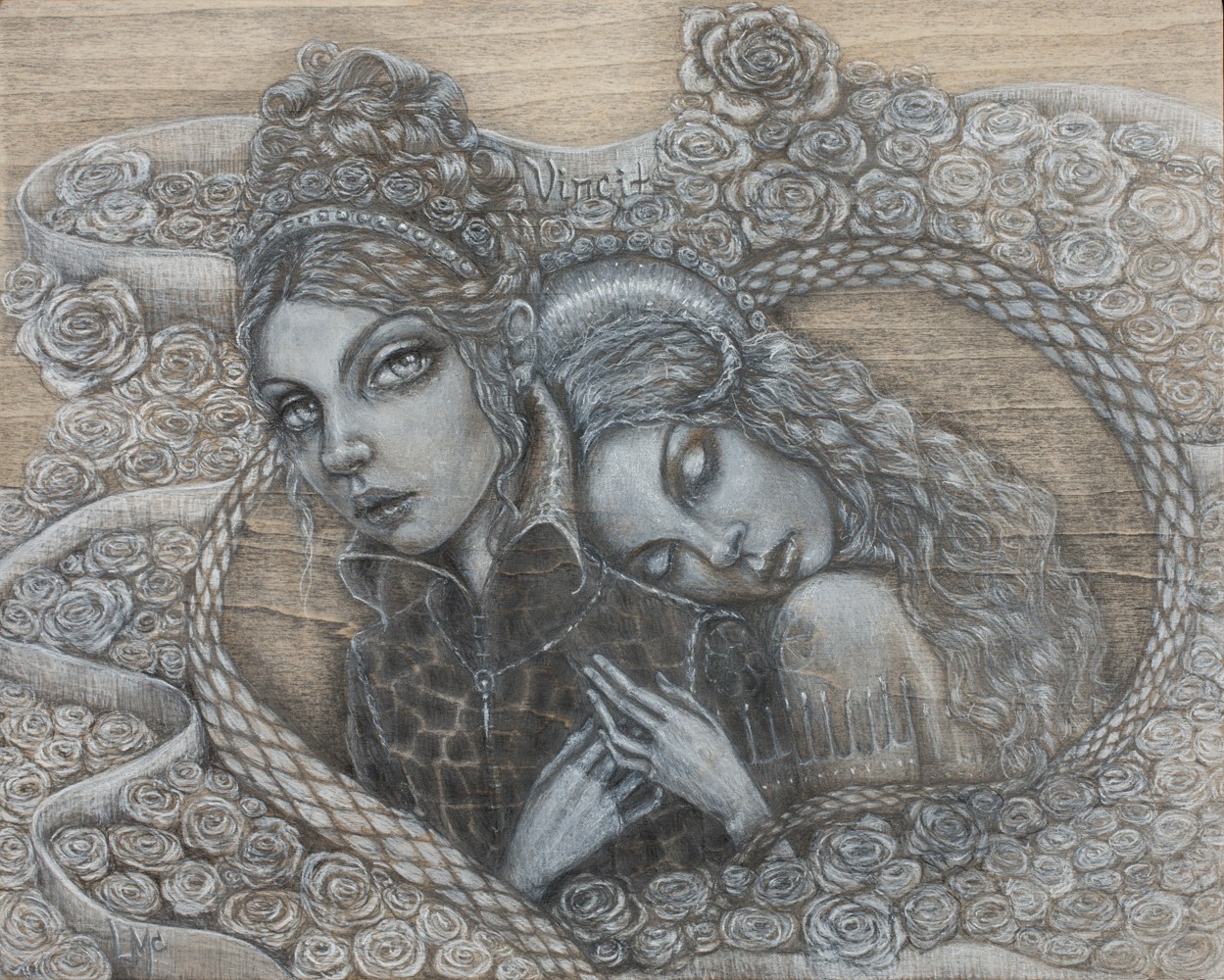 1249x1000 Special Editions Laurie Mcclave Fine Art - Love Conquers All Painting