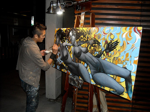 500x375 August 15, 2010 Sour Harvest - Love Conquers All Painting