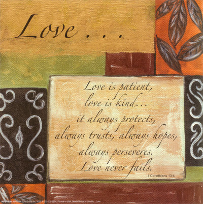 400x401 Love Is Patient Daily Prayer - Love Is Patient Painting