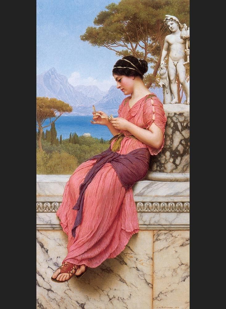 733x1000 John William Godward The Love Letter Painting 50% Off - Love Letter Painting