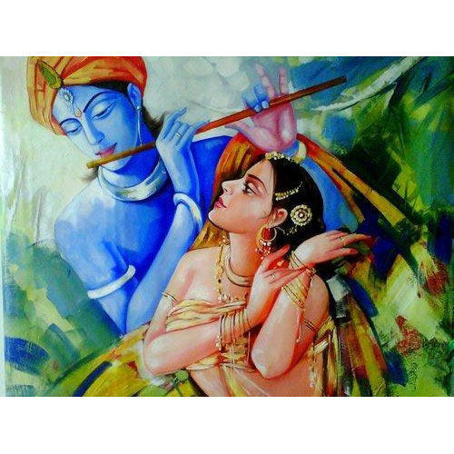 500x500 Love Oil Canvas Painting - Love Oil Painting