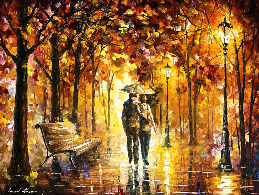 900x679 Caring For Love - Love Oil Painting