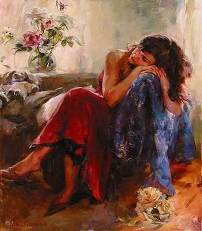 393x450 Dreaming Of Love Michael And Inessa Garmash Inspired By 100% Hand - Love Oil Painting