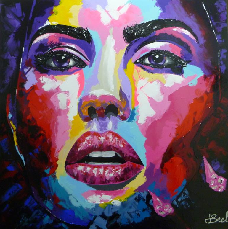 770x776 Saatchi Art Color Of Love Painting By Herman Stel - Love Painting