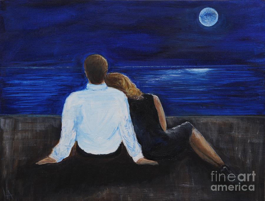900x683 We Fell In Love Painting By Leslie Allen - Love Painting