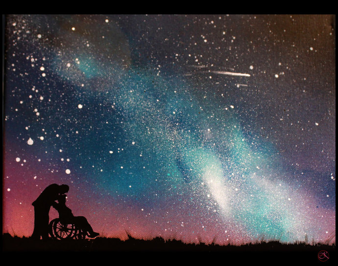 690x542 Old Love Painting - Love Painting Images