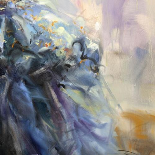 500x500 Love Story 3 Painting By Anna Razumovskaya - Love Story Painting
