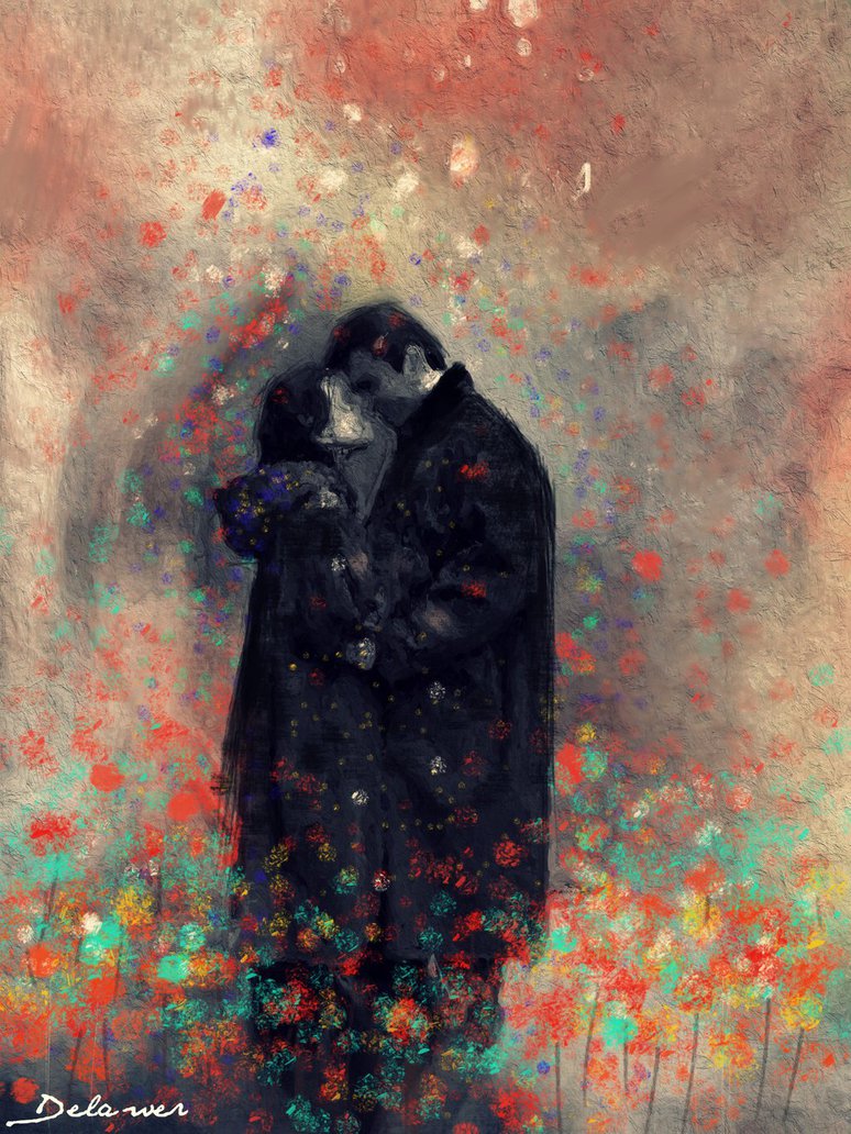 774x1032 Love Story By Delawer Omar - Love Story Painting