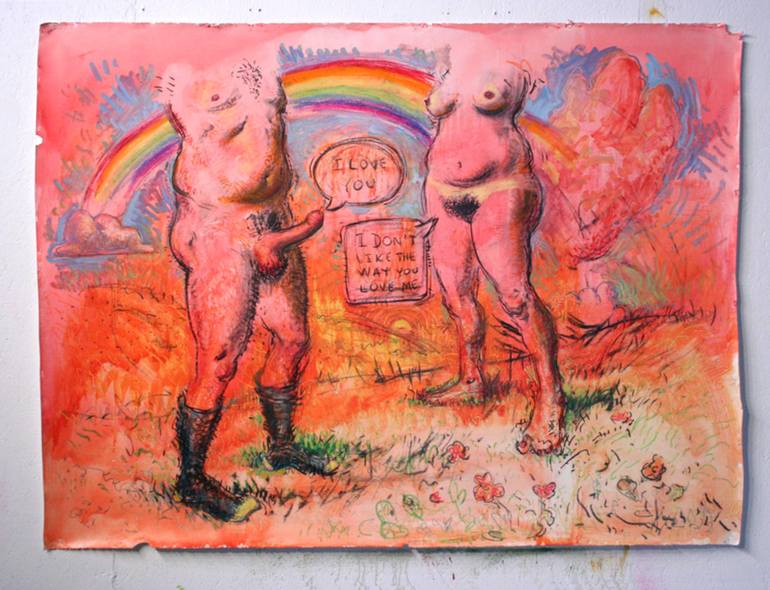 770x590 Saatchi Art A Love Story Painting By Jefferson West - Love Story Painting