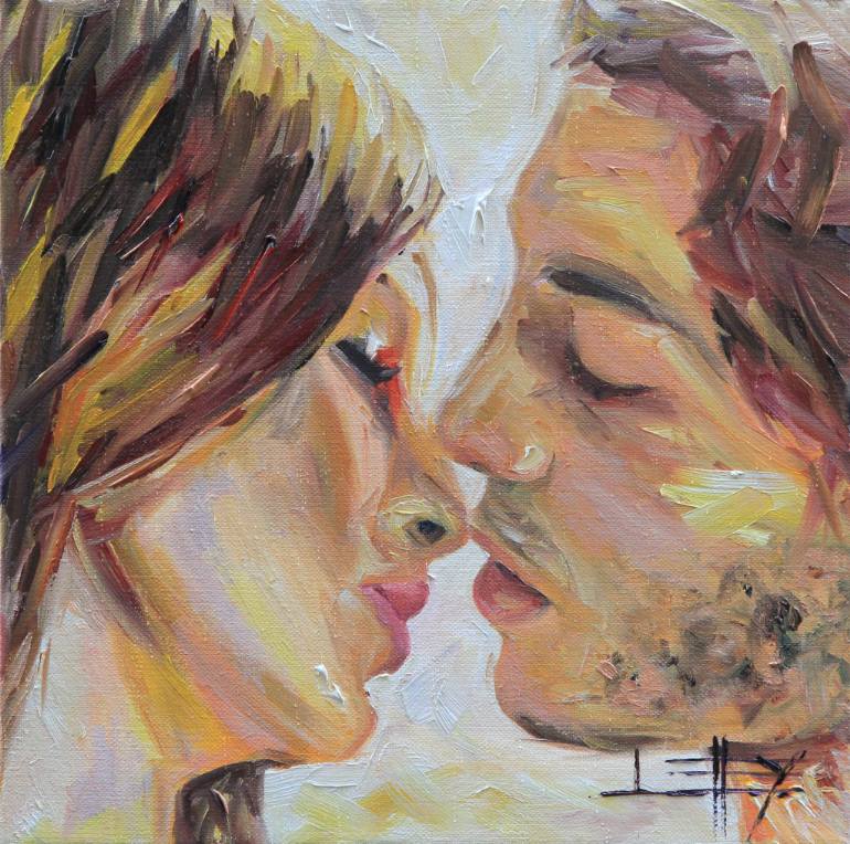 770x764 Saatchi Art Love Story Painting By Lisa Elley - Love Story Painting