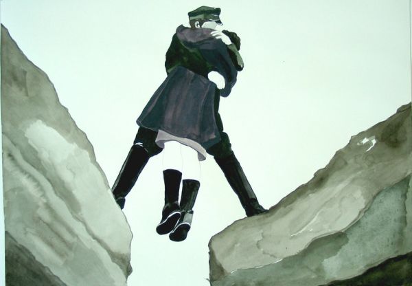 600x416 Saatchi Online Artist Cecilia Westerberg Watercolor, Painting - Love Story Painting