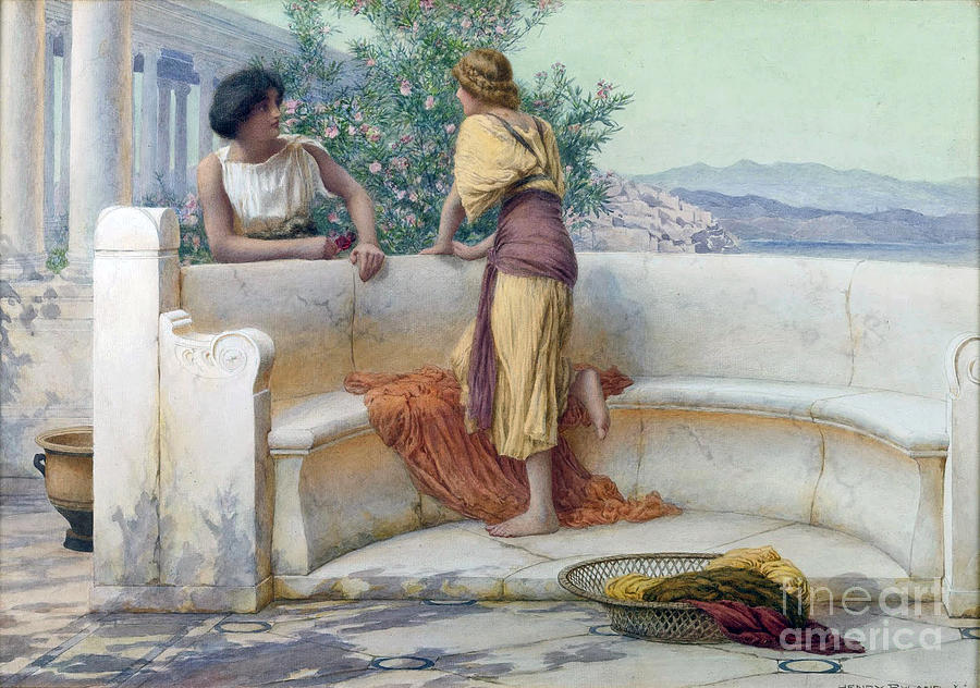 900x632 The Love Story Painting By Motionage Designs - Love Story Painting