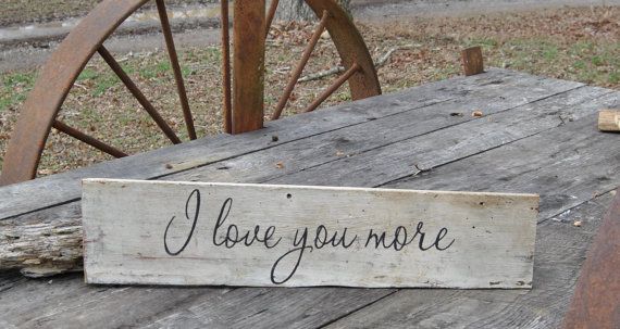 570x303 I Love You More Painting Sign On Reclaimed Wood By Mamashpey1 - Love You More Painting