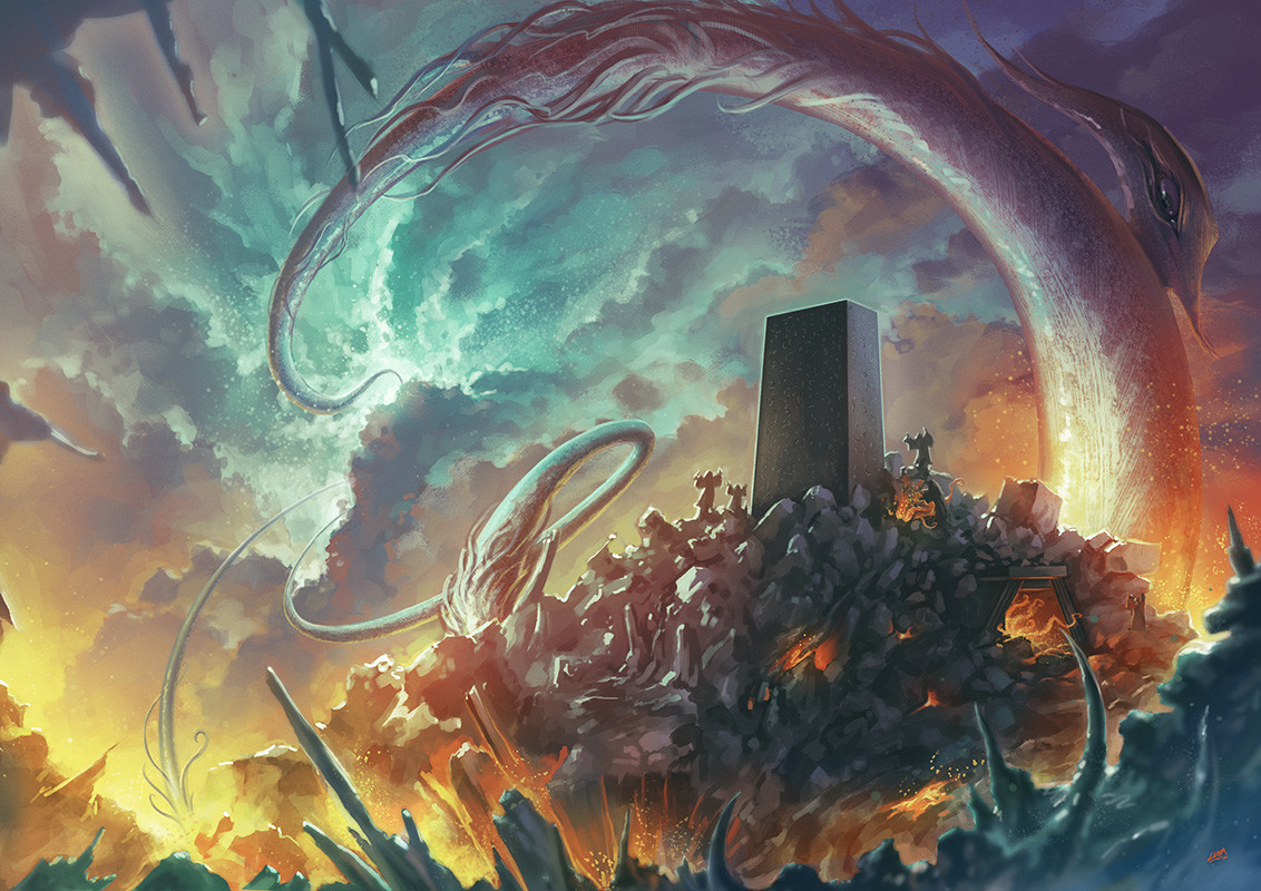 1132x800 Artstation - Lovecraft Painting