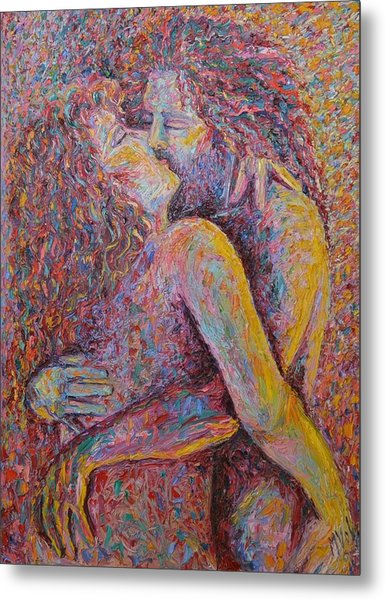 385x600 Lovers Embrace Painting By Meridy Volz - Lovers Embrace Painting