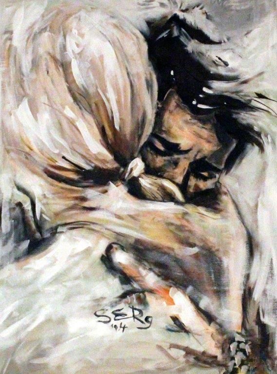 569x768 Lovers Embrace The Hugs That Make You Cry Lt3 Other That I - Lovers Embrace Painting