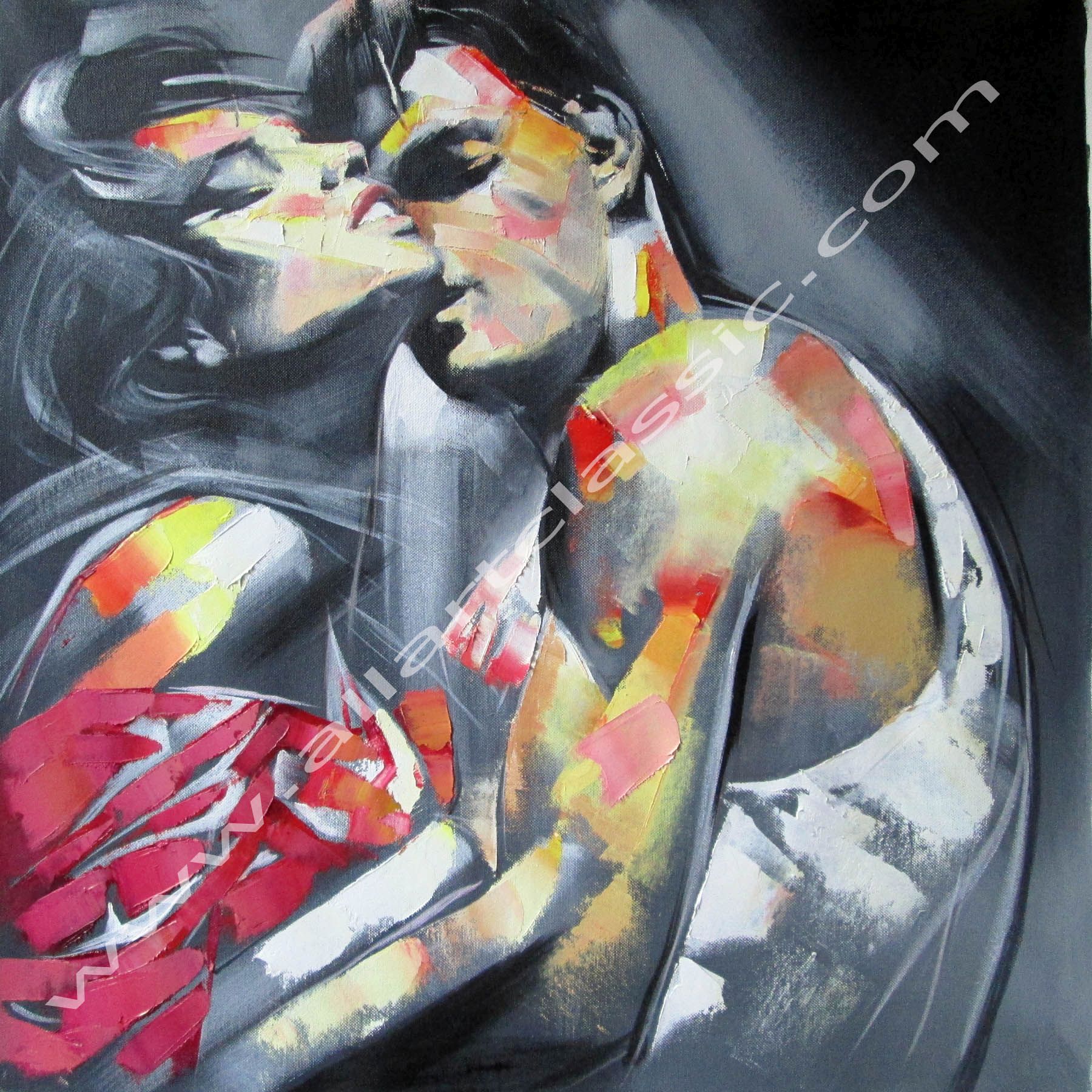 1800x1800 Cheap Paintings For Sale - Lovers Kiss Painting