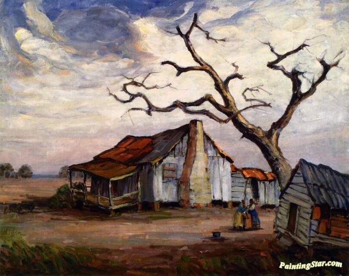 720x569 Low Country Cabin Artwork By Alfred Hutty Oil Painting Amp Art - Low Country Painting