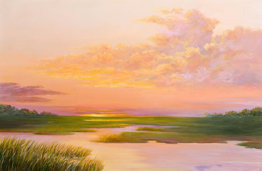 900x589 Lowcountry Afternoon Painting By Audrey Mcleod - Low Country Painting