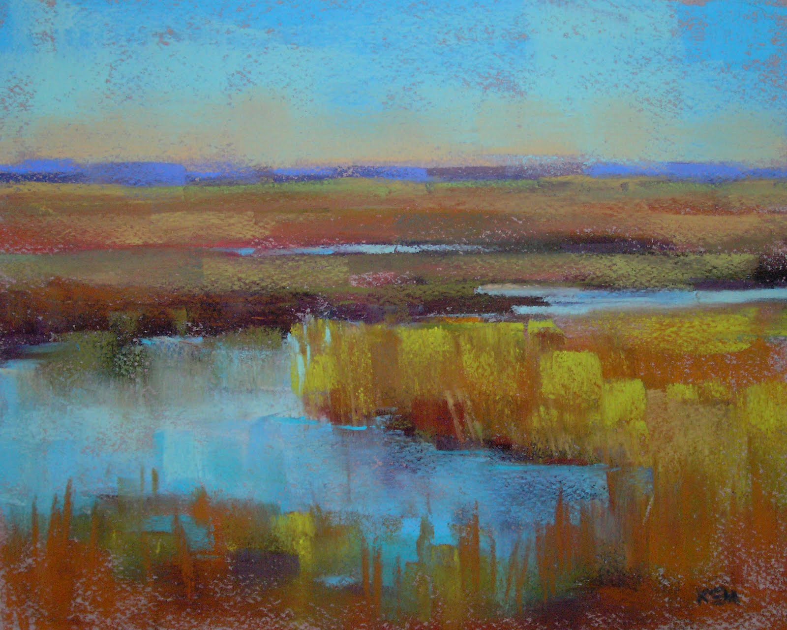 1600x1280 Painting My World Autumn Marsh South Carolina Lowcountry - Low Country Painting