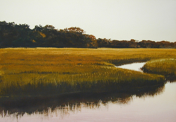 580x405 Robert Highsmith Lowcountry Around The Marsh Watercolor 14 - Low Country Painting