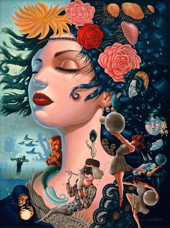 565x757 The Lowbrow Art Sale Mia, Amy Sol, And Brandt Peters All Shook Down - Lowbrow Painting