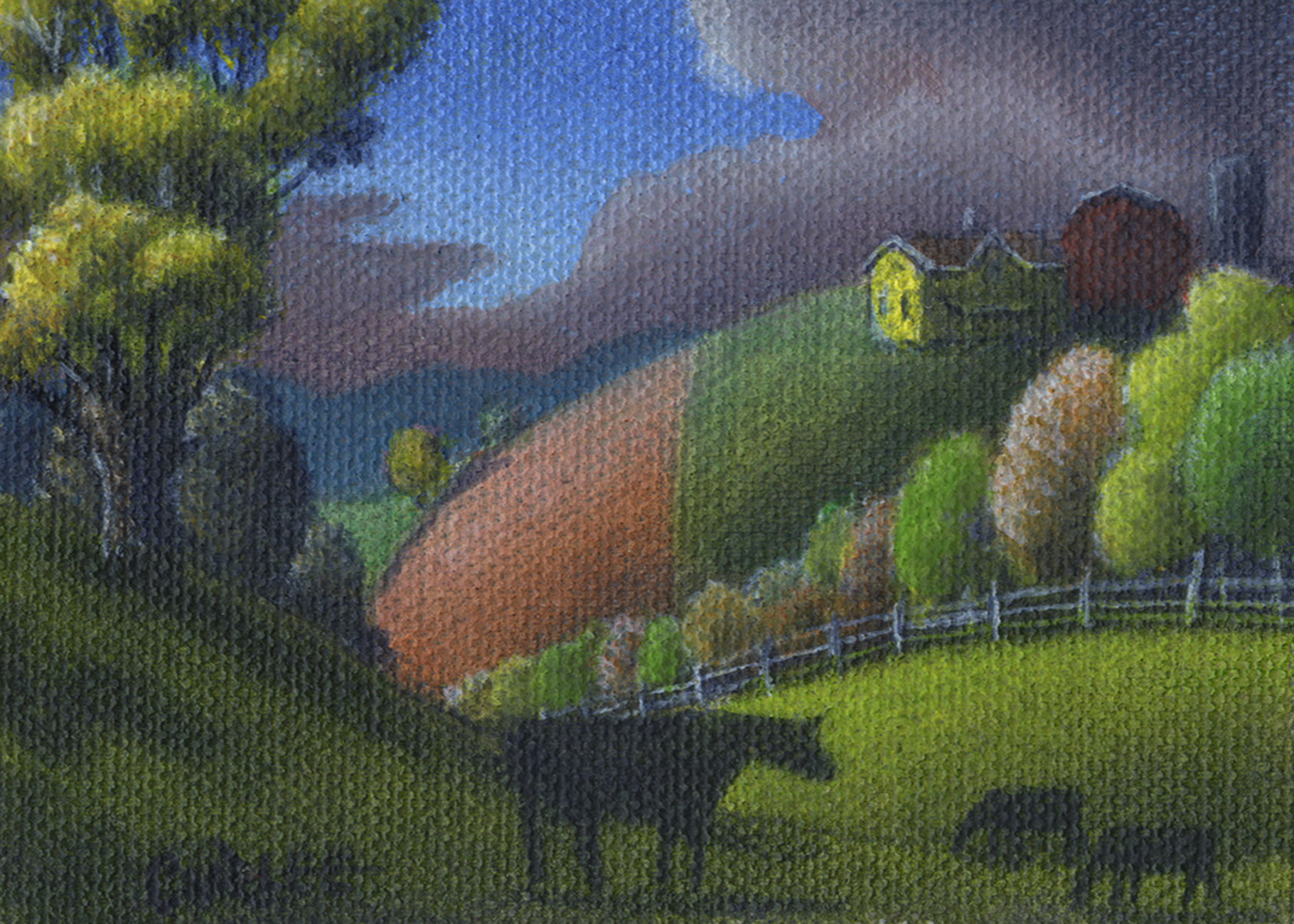 1820x1300 Aceo Art Cards Editions And Originals Miniature Paintings By Walt - Lower 48 Painting