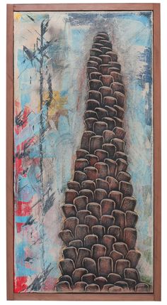 236x429 Abstract Acrylic - Lower 48 Painting