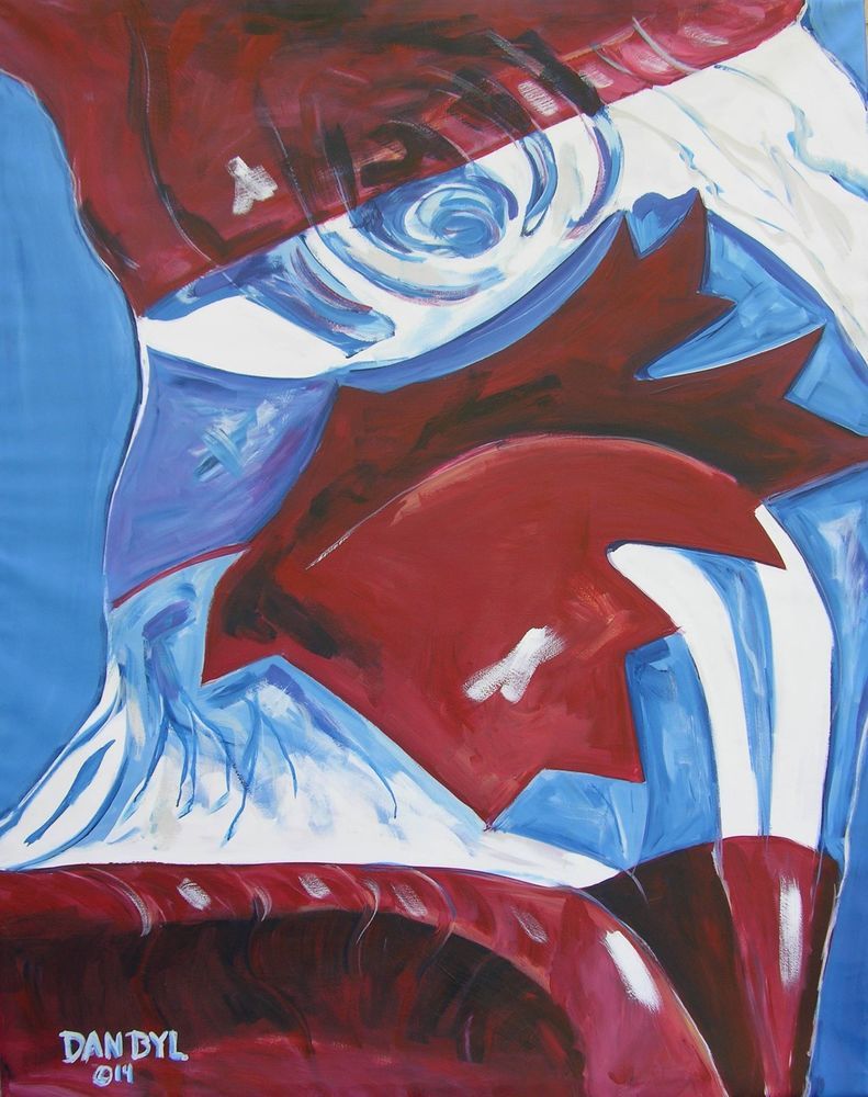 791x1000 Large Contemporary Original Modern Wall Canvas Painting Fine Art - Lower 48 Painting