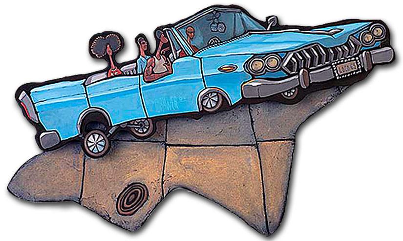825x495 Low Rider Cutout Painting - Lowrider Painting