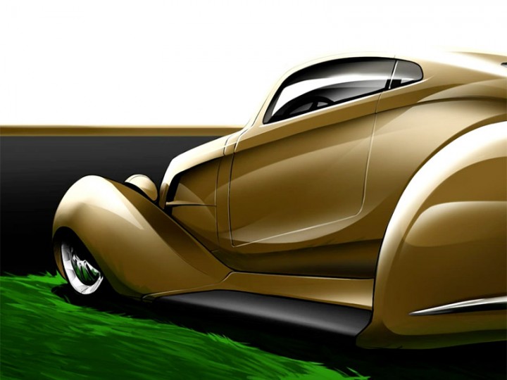 720x540 Old School Lowrider Painting - Lowrider Painting