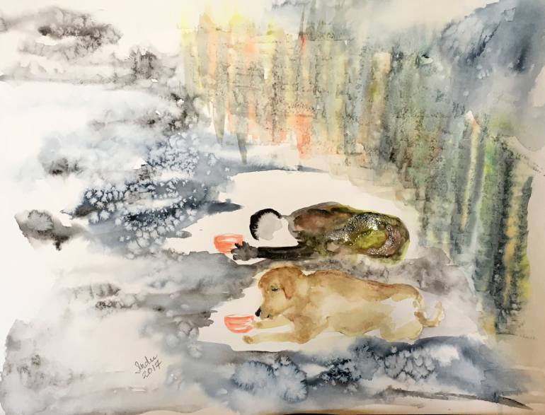 770x587 Saatchi Art Loyalty Painting By Indu Varma - Loyalty Painting