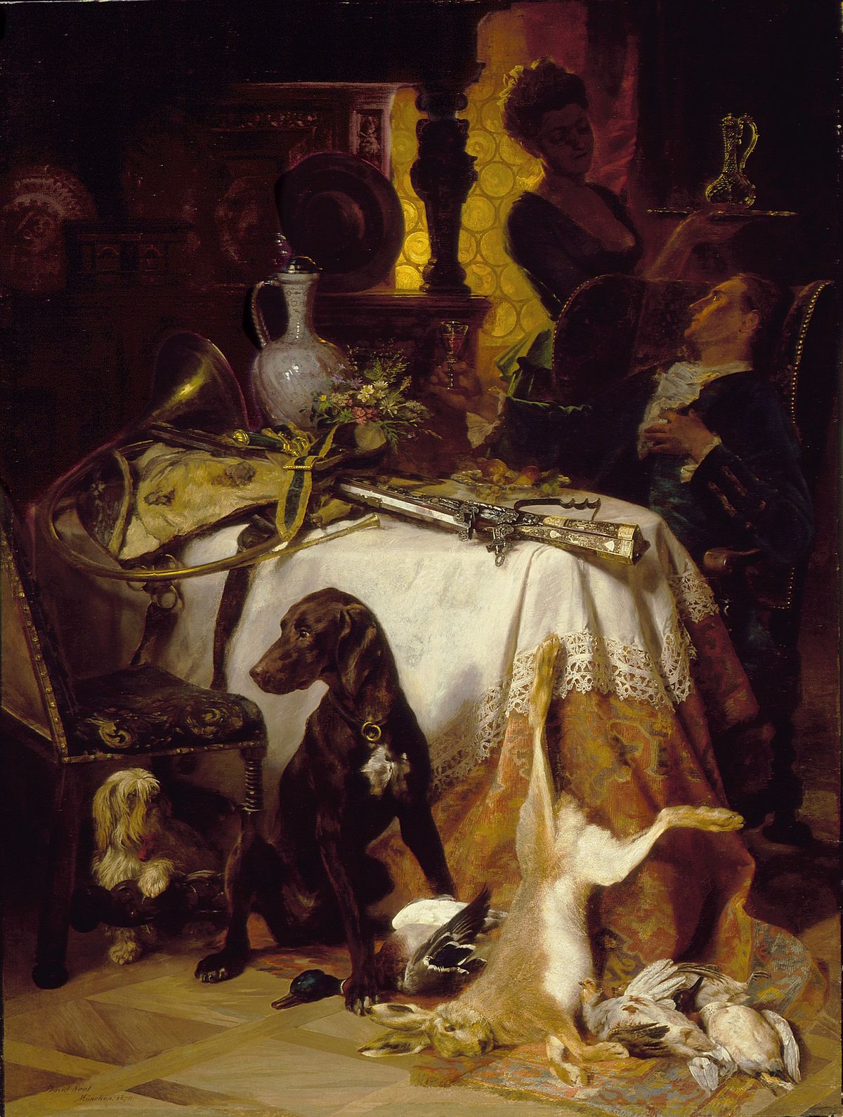 1200x1590 Cultural Depictions Of The Dog - Loyalty Painting