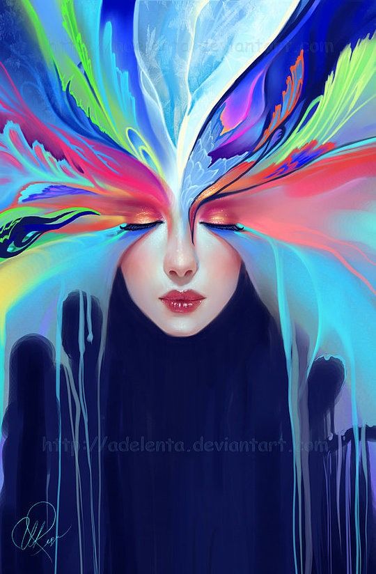 540x824 Unclear On The Origins, But This Is So Vibrant, I Love It! Almost - Lsd Painting