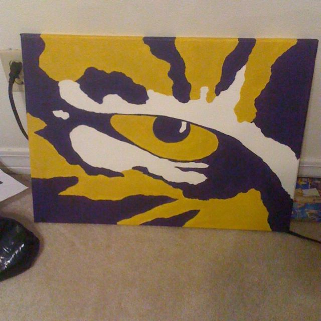 640x640 Jessica Arflin Here's An Idea For A Christmas Present For Hec - Lsu Canvas Painting