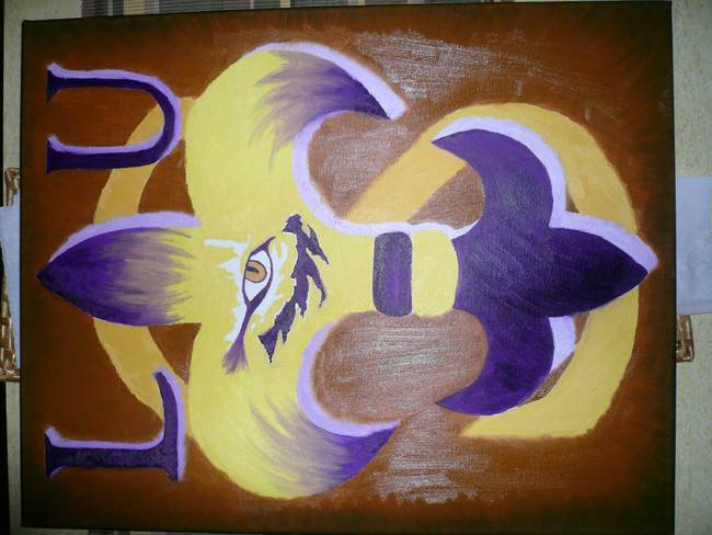 650x488 Lsu By Dean West West - Lsu Canvas Painting