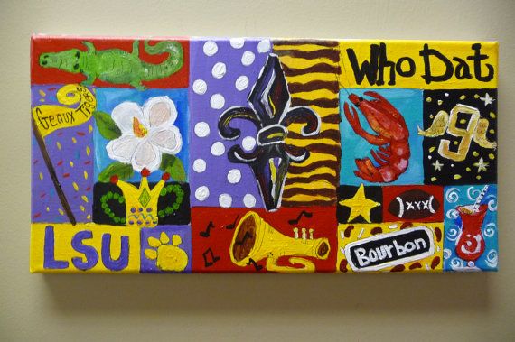 570x379 Wall Art Design Ideas Louisiana Fleur Lsu Wall Art De Lis Home - Lsu Canvas Painting