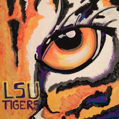 236x236 Lsu Tigers Paintings - Lsu Canvas Painting