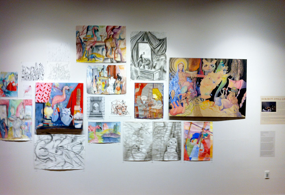 1000x684 Still Life Drawings By Lsu Students Featured In Lasm Exhibition - Lsu Painting