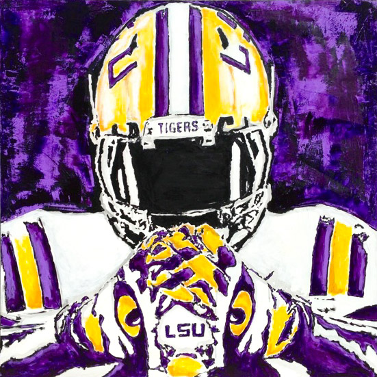 551x551 The Latest In The Sec Series Lsu Football Underway Drew - Lsu Painting