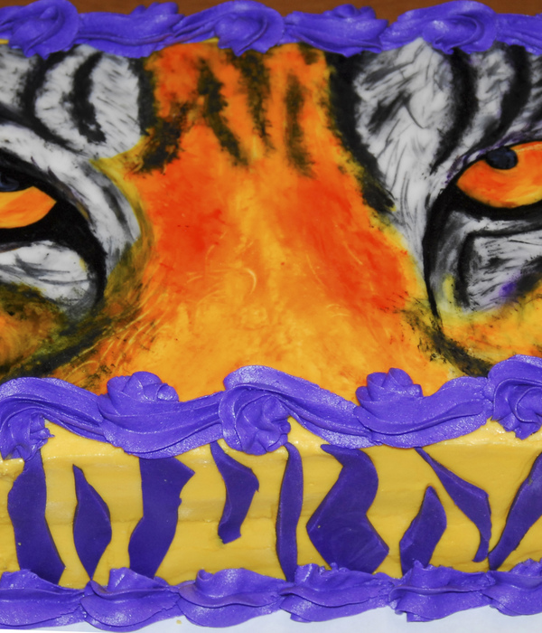 600x700 Lsu Tigers Cakes - Lsu Tiger Eye Painting