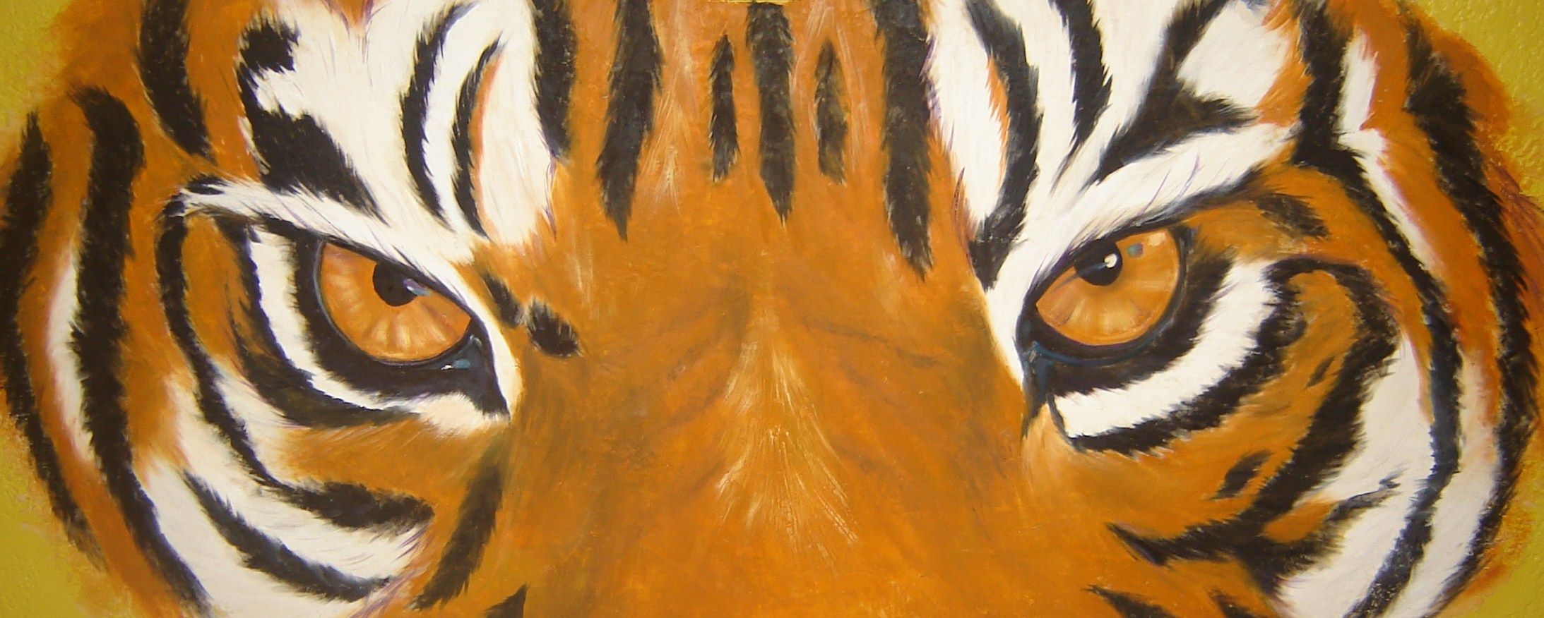 2186x876 Specialty Painting And Mural Gallery Painting - Lsu Tiger Eye Painting