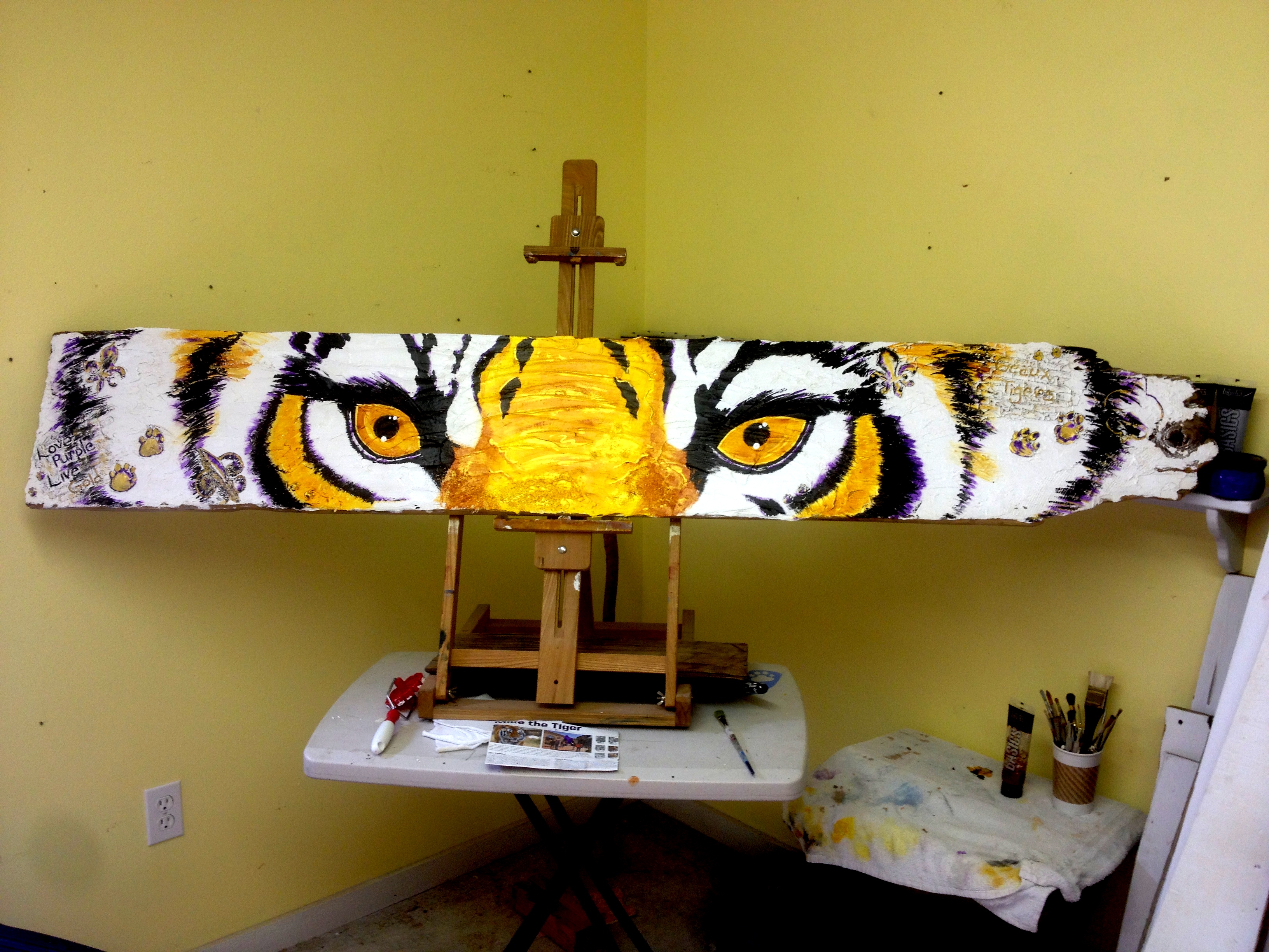 3264x2448 Tiger Eyes The Old Cypress House - Lsu Tiger Eye Painting