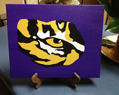 170x135 Items Similar To Lsu Eye Of The Tiger Painting On Etsy - Lsu Tiger Eye Painting