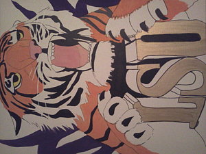 300x225 Lsu Tigers Paintings Fine Art America - Lsu Tiger Painting