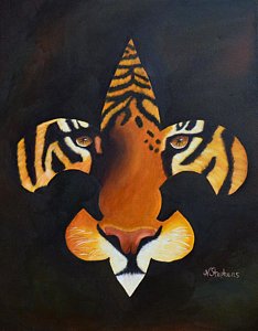 234x300 Lsu Tigers Paintings Pixels - Lsu Tiger Painting