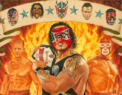 404x316 Lucha Libre Usa 2012 On Behance - Lucha Libre Painting