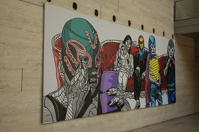 640x427 Mexican Lucha Libre Wrestling Family Portraits. Photographs By - Lucha Libre Painting