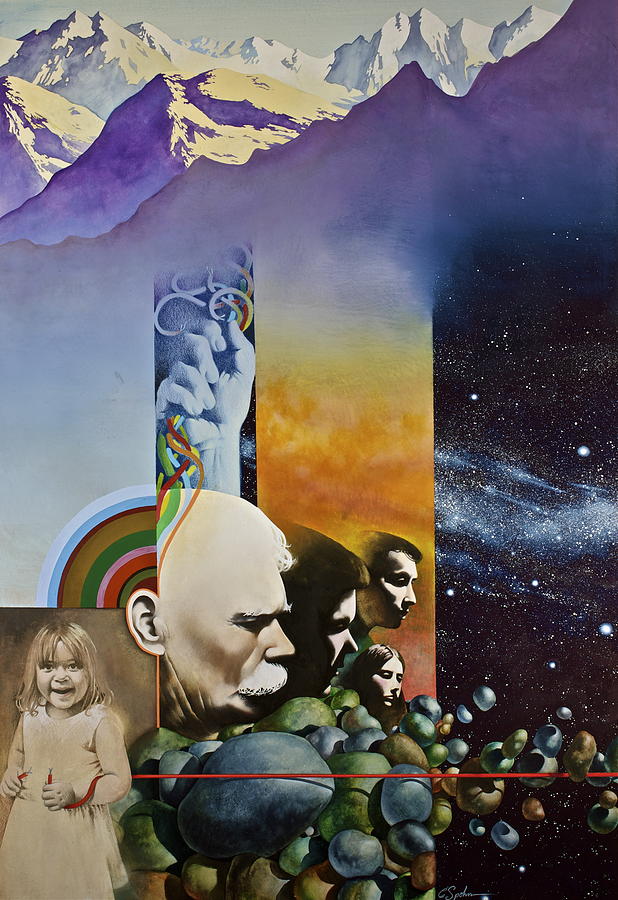 618x900 Lucid Dimensions Painting By Cliff Spohn - Lucid Painting