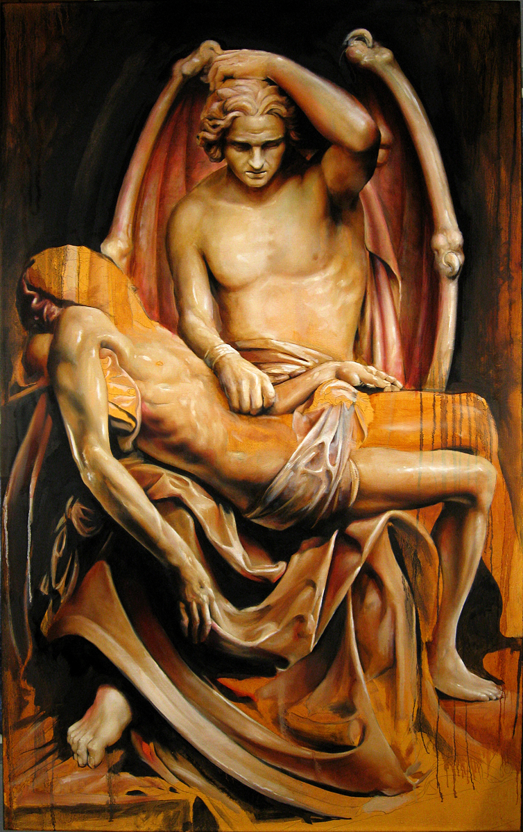 754x1200 Michael Rousseau Artist Educator Maker - Lucifer Painting